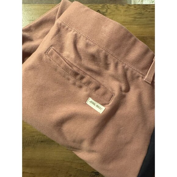 Disney's Star Wars Joggers Mauve Blush Black Stripe Gold Embroidered 2X - Picture 1 of 7